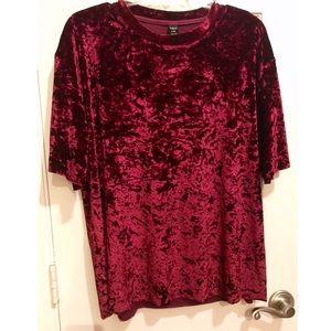BRAND NEW Velvet Maroon Women Shirt